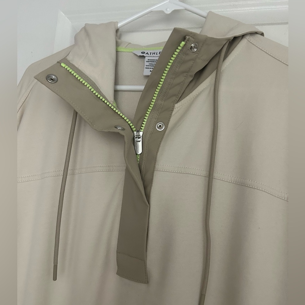 Athleta Hooded Pullover Size Medium - image 2